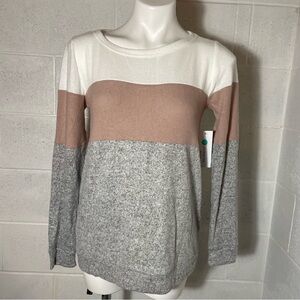 New Small Pink Clover Ameya brushed knit top